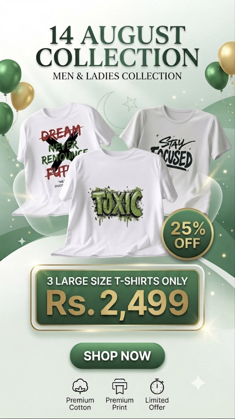 šµš° Independence Day Mega Deal ā 3 Premium T-Shirts for Rs. 1,799