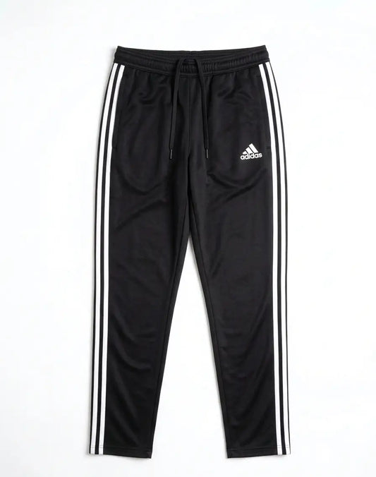 Men’s Slim-Fit Three-Stripe Athletic Jersey Track Pants | Casual Sweatpants