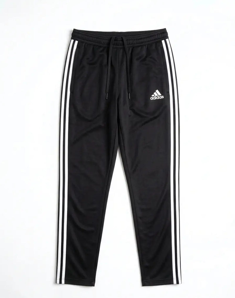 Men’s Slim-Fit Three-Stripe Athletic Jersey Track Pants | Casual Sweatpants