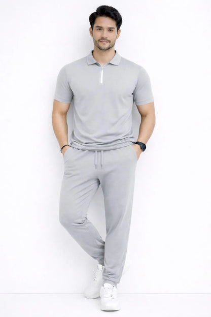 Men’s Premium Plain Zipper Collar Track Suit – 4 Colors